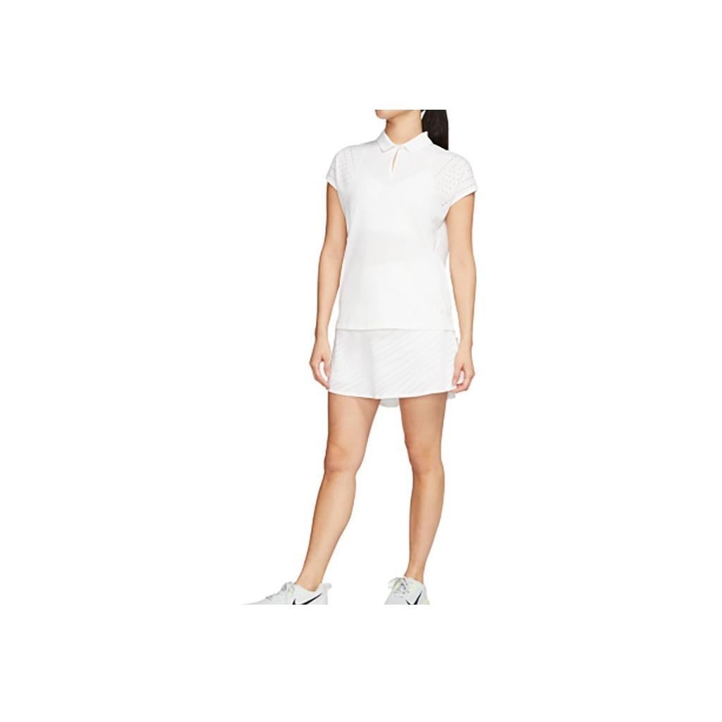 Nike Футболка-поло Golf Flex Solid Quick-Dry для женщин, топы белого цвета CI9830-100