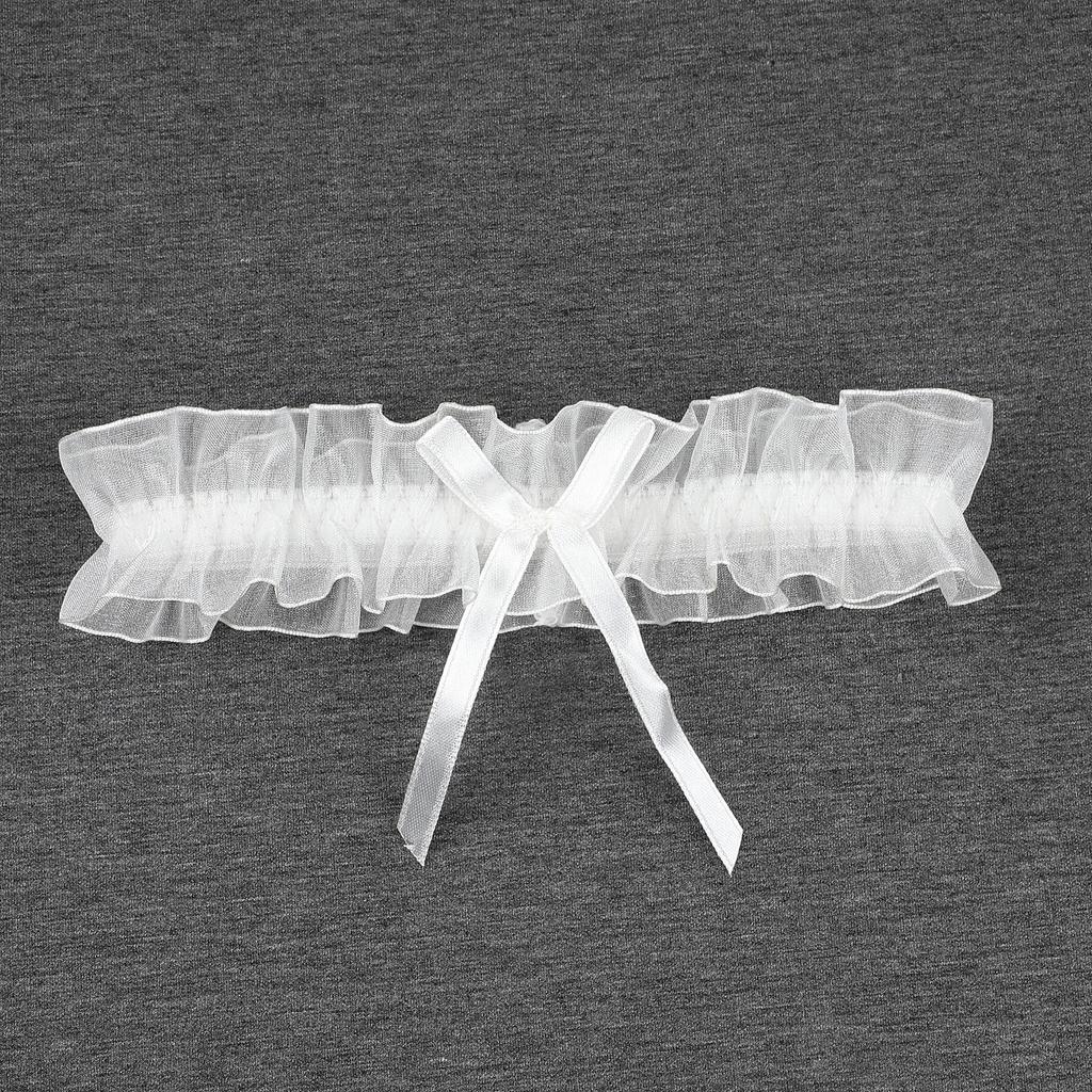 Lace Garter Thigh Ring Lingerie Wedding Garter Belt Bowknot Lace Elastic Leg Ring Bride Cosplay Party Accessories