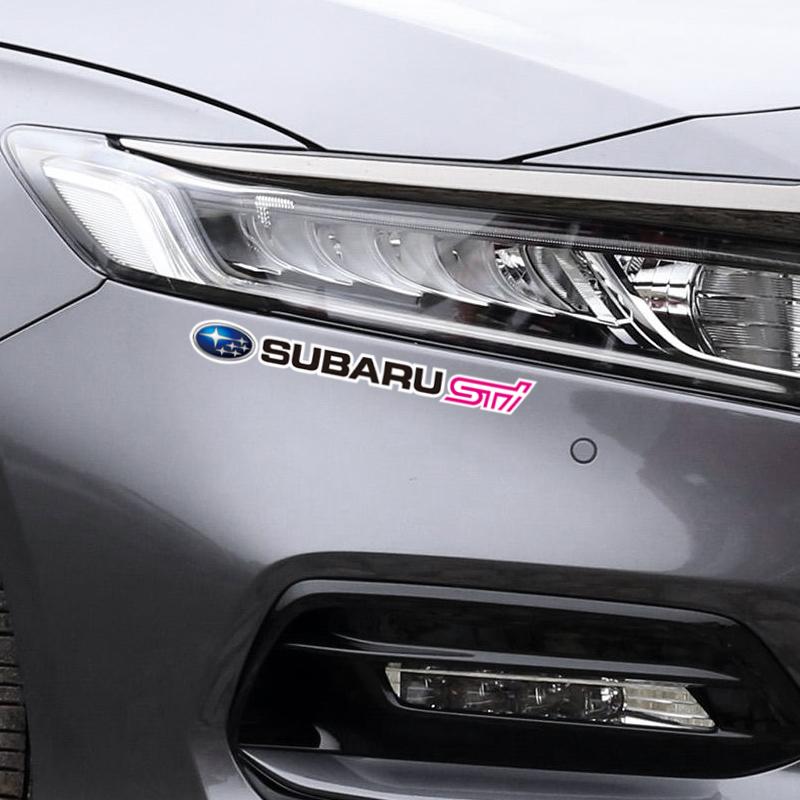 4Pcs Car Logo Decorate Body Stickers For Subaru Outback BRZ Crosstrek WRX 2006 Forester Tribeca Impreza Legacy STI Ascent Levorg