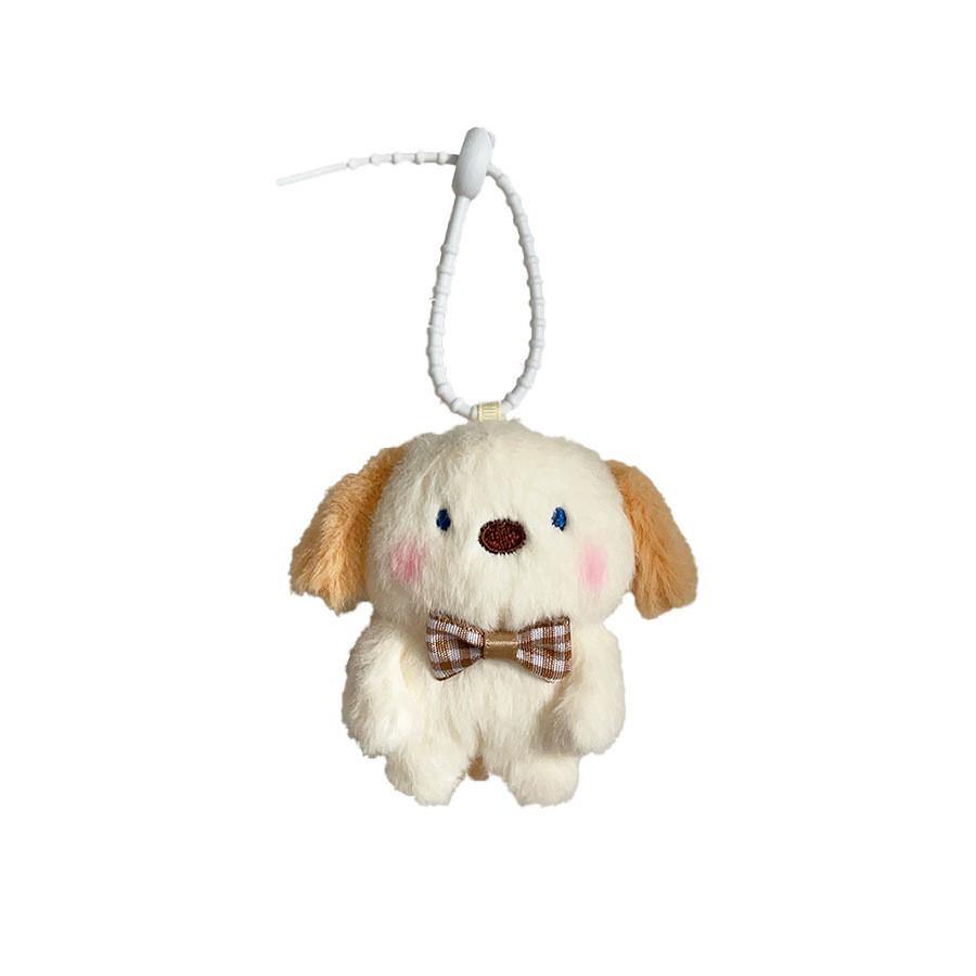 Pendant Plush Dog With Bowtie Decoration For Kids School Activities Gifts And