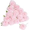 3/5/10Pcs Peony Artificial Flowers Heads 20cm Fake Flower With Stem for Home Decor Wedding Decoration DIY Craft Wreath Accessory