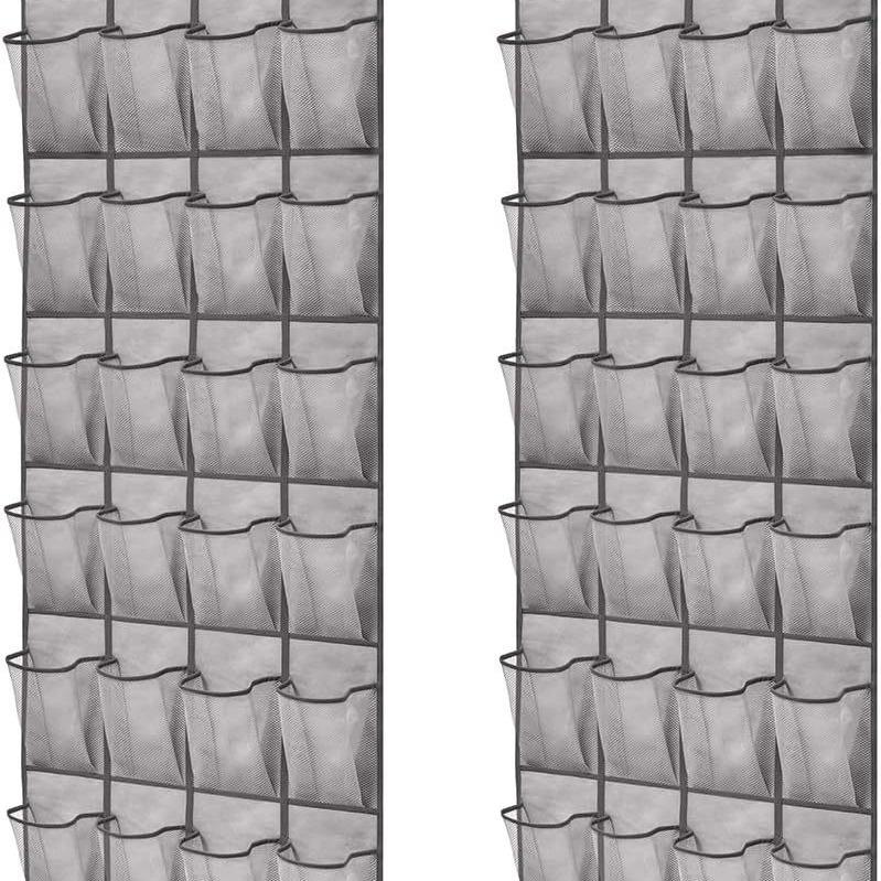 24-Grid Hanging Shoe Storage Organizer with Multi-Layer Pockets