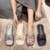 New Flat Bestseller One-shoulder Shoes for Women Versatile Beach Flip-flops