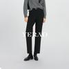 YERAD Women's Winter Fleece-Lined Straight-Leg Cropped Trousers