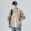 Замшевая повседневная куртка мужская свободная куртка большого размера американская одежда мужская ретро-топ модный бренд