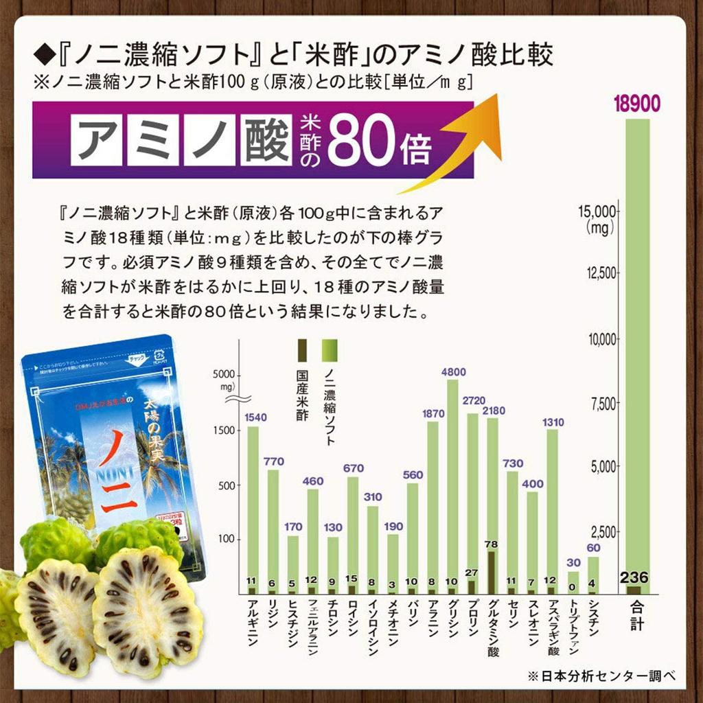 DMJ Egao Life Noni Concentrated Soft 3 пакетика Сделано в Японии Добавка из нони Добавка