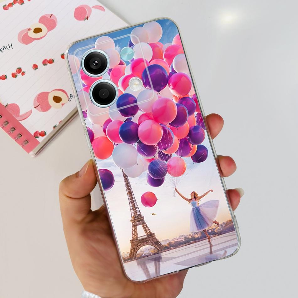 For Xiaomi Redmi Note 13 4G Case Redmi Note 13 Pro 4G Global Cute Soft Silicone TPU Slim Cover For Redmi Note13 13Pro 4G