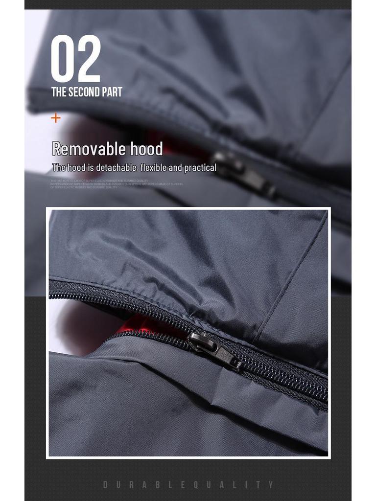 Мужская зимняя ветрозащитная хлопковая куртка на флисовой подкладке - Утепленная верхняя одежда для защиты от холода на открытом воздухе