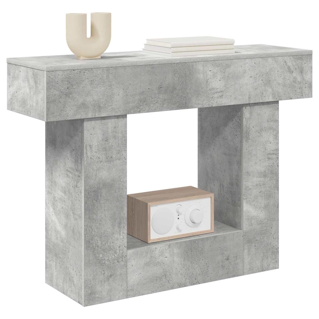 Concrete Grey Console Table 101 x 30 x 74 cm
