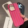 Чехол для телефона с узором личи и зеленой полосой для iPhone 17 16 15 14 13 12 11 Pro Max XS X XR 16 Plus 16e Ударопрочный силиконовый чехол
