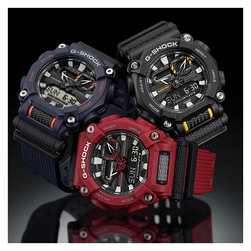Casio Серия G-SHOCK Промышленный Дизайн Тема Модный Тренд Уличный Контрастный Цвет Универсальный Классический Стрелочный Водонепроницаемый Кварцевый Механизм Смола GA-900-2A