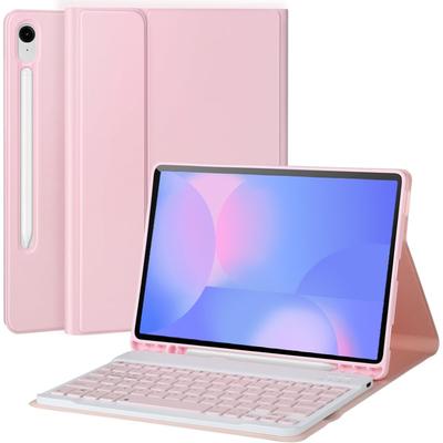 Чехол-клавиатура для планшета Samsung Galaxy Tab S10 FE Plus 13,1 дюйма S9 S8 S7 FE S6 Lite Чехол-клавиатура съемный беспроводной Teclado для Galaxy S10fe SM-X620 X626B