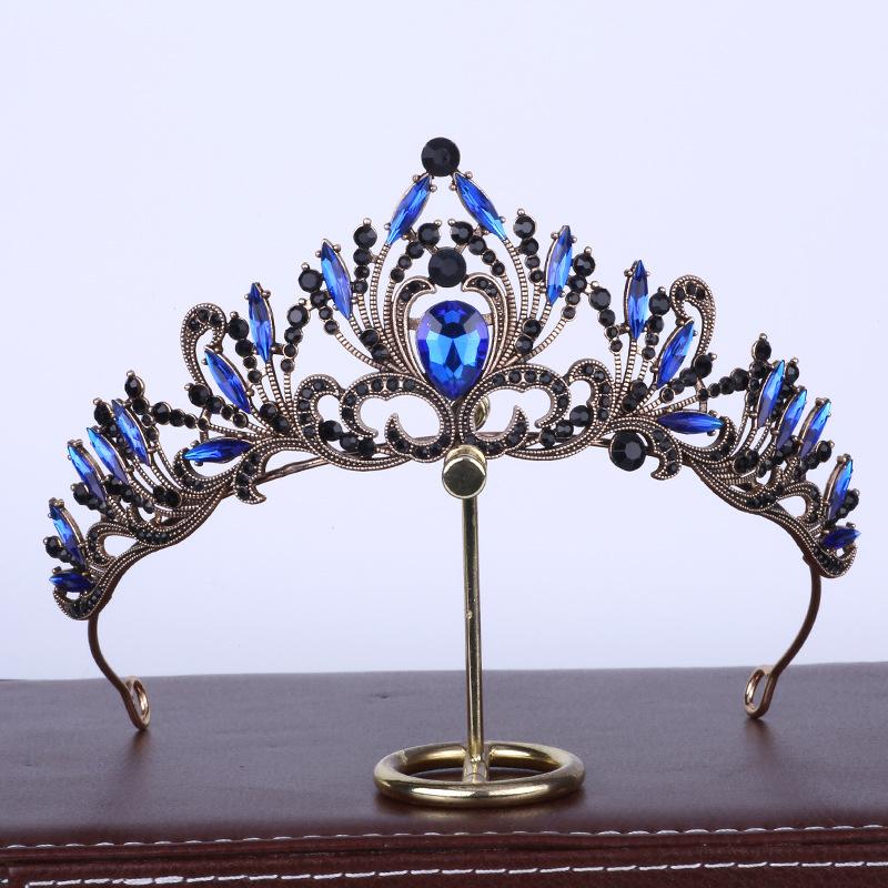 Свадебный головной убор, роскошная новая корона, свадебное платье в стиле барокко, аксессуары для волос с короной на день рождения