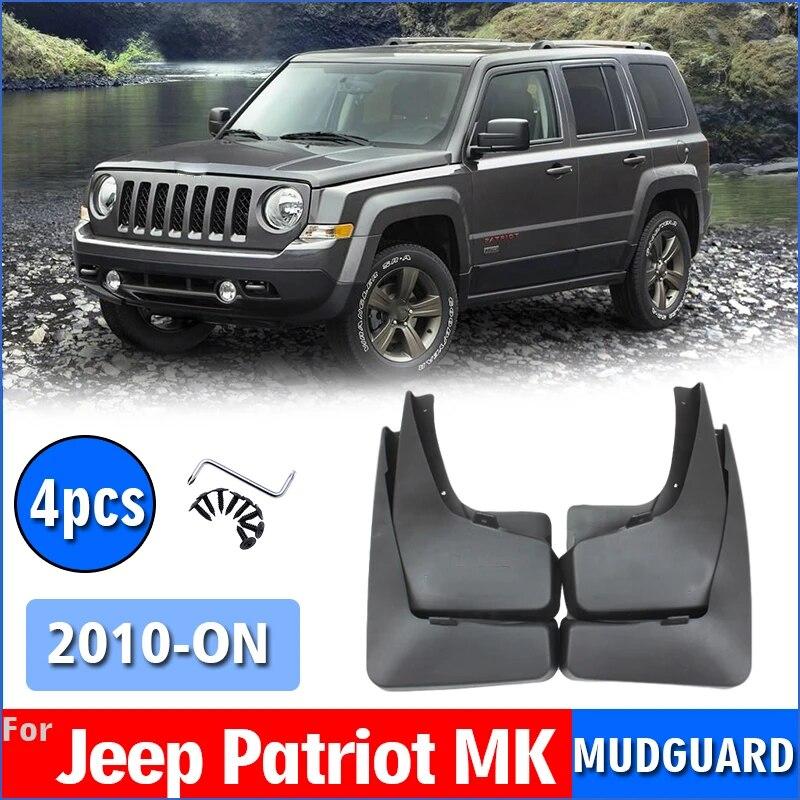 Front Rear 4pcs Mud Flaps for Jeep Patriot MK Fender Mud Flap Splash Guard Fenders Mudguards  Car Accessories 2010-