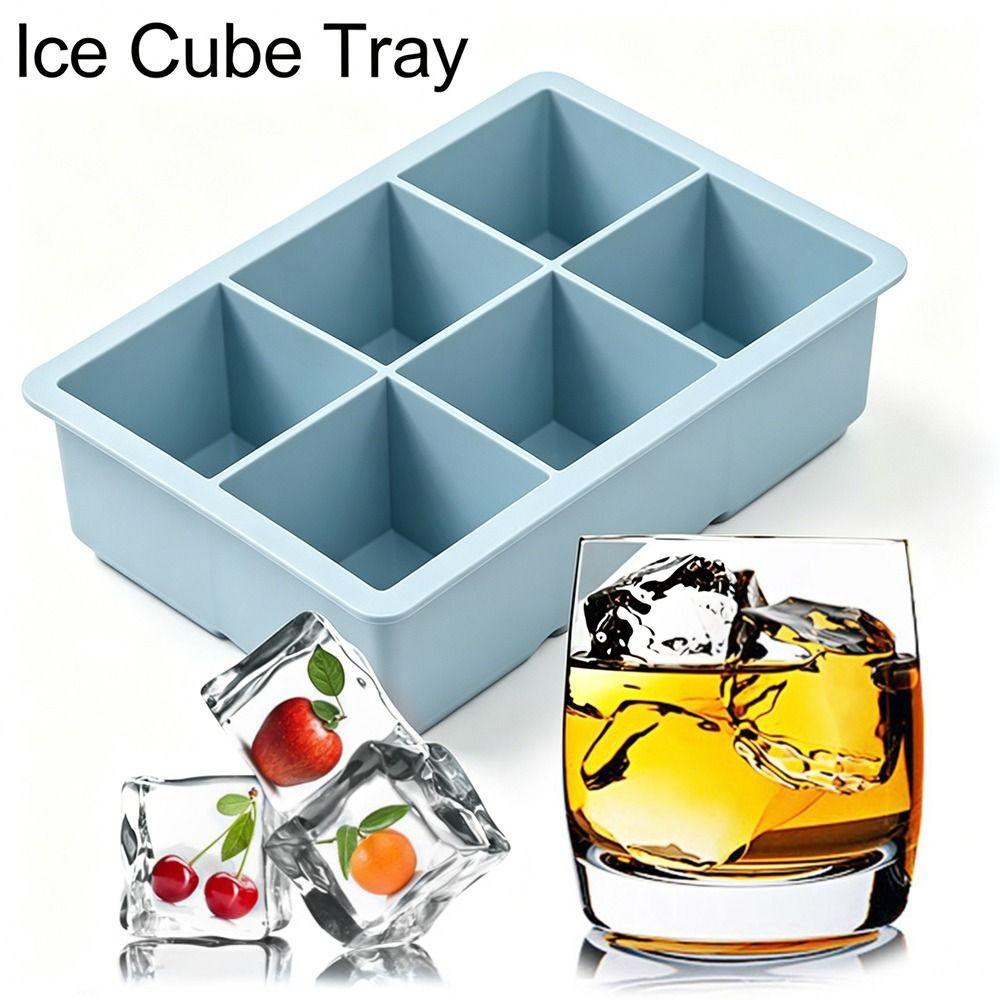 2 pcs Leak Proof Ice Cube Maker Silicone Chocolate Candy Mold Ice Cube Tray  Cocktails Making