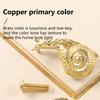 Brass Door Handle Snail Design Cabinet Door Knob for Living Room Bedroom Bathroom New Chinese Style Cabinet Pulls