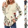Women's Long Sleeve Shirts Casual Fashion Tunic Tops Crewneck Basic Loose T Shirt