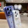 Силиконовый чехол для телефона с цветочным узором для iPhone 16 Pro 15 Pro Max 14 13 12 11, защитный противоударный прозрачный мягкий чехол из ТПУ