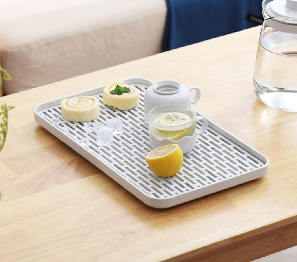 White Double Layer For Kitchen Sink Plates Rack Dish Drying Rack Kitchen Organizer Fruit Tray