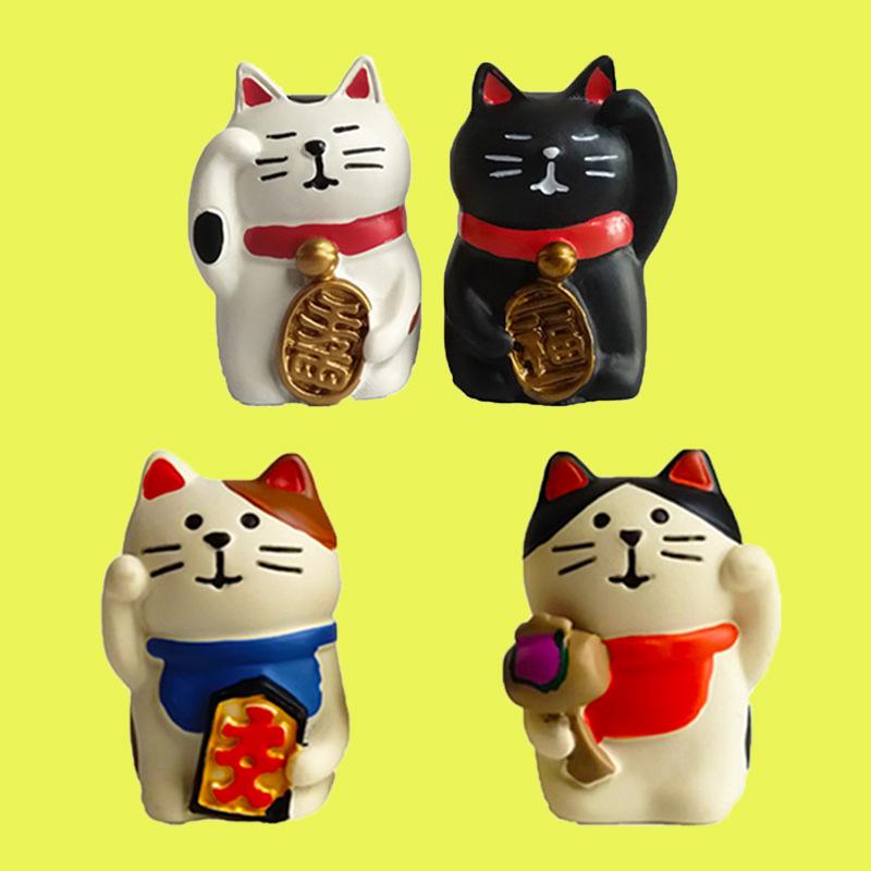 Японская мини-фигурка манящего котика Zakka - Новогодний талисман на удачу