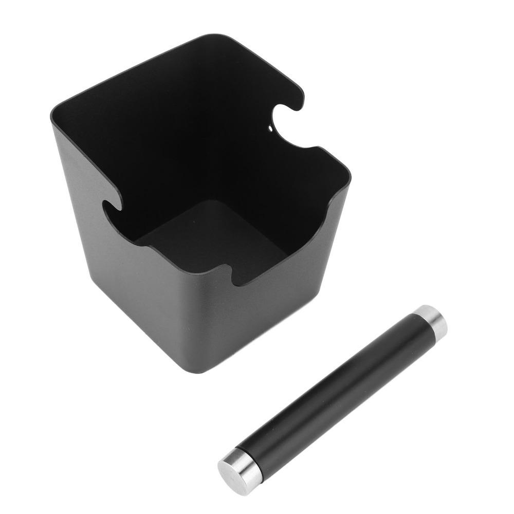 Non-Slip Rubber Base Coffee Knock Box Removable Knock Bar Mini Knock Box Barista Tool