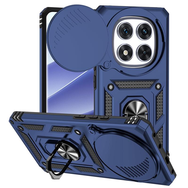 Shockproof Armor Magnetic Holder Ring Case For Xiaomi Redmi Note 14 Pro 4G Pro+ Plus 5G Lens Cover For Redmy Note14 Note14Pro