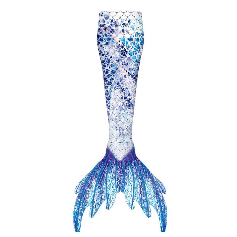 Girls Mermaid Swimsuit With Tail Fin Costume Swimming Pool Beach Performance Kids Swimwear Set