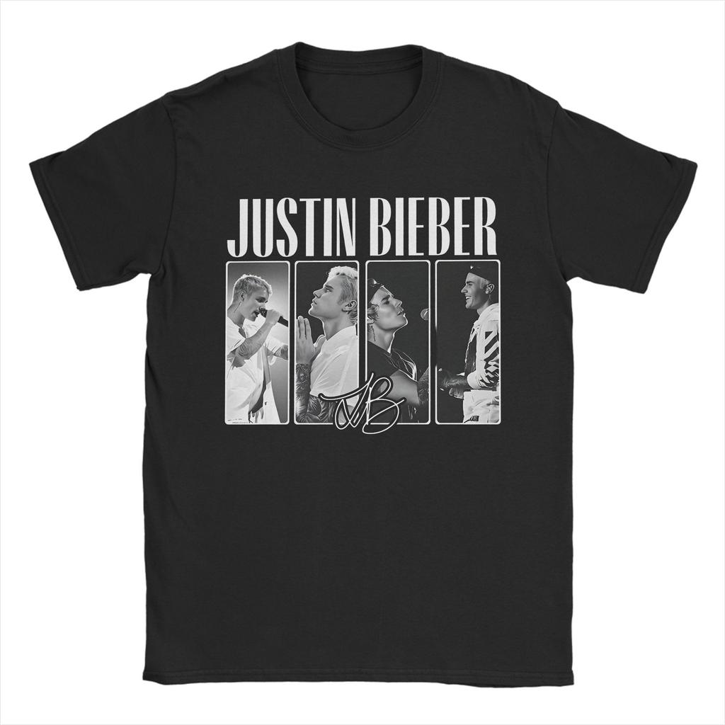 Футболки с альбомом Swag Джастина Бибера для мужчин из чистого хлопка, винтажная футболка с круглым вырезом, футболка с коротким рукавом, одежда, классика