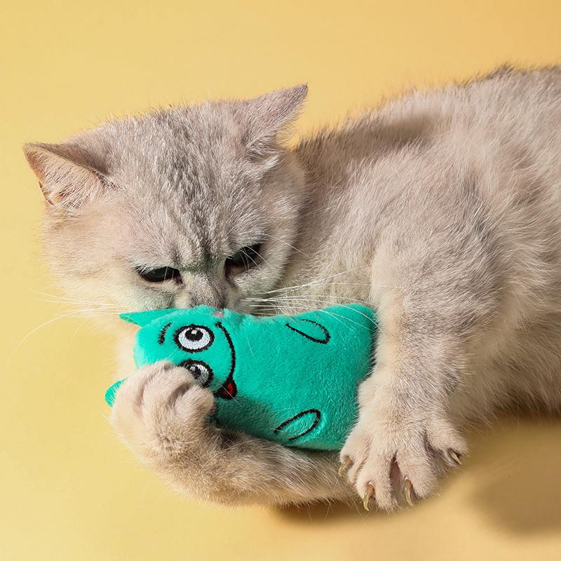 Забавная ложная мышь, игрушка для кошек, милые мультистилевые скрипучие игрушки для кошек, мятные плюшевые кошачьи мяты, игрушки для кошек, товары для домашних животных
