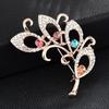 Brooch High-End Niche Silk Scarf Buckle Alloy Diamond Coat Pearl Corsage Pin Accessories