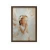 Plakat Urokliwy Aniołek W Modlitwie Plakat Urokliwy Aniołek W Modlitwie, 50X70 Cm, Bez Ramy, Płótno Premium Na Blejtramie