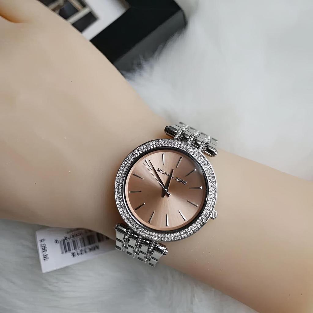 Michael Kors MK3218 Женские стальные часы Darci с тремя стрелками