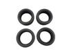 4Pcs Alloy Rims & Tires RC Car Wheels for 1/18 WLtoys A959-B A979-B A959 A969