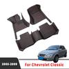 Автомобильные коврики для Chevrolet Classic 2009 2008 2007 2006 2005 Ковры Коврики Авто Аксессуары для интерьера Подушечки для ног Floorlines Чехлы