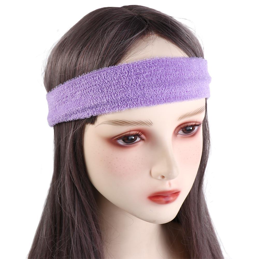 Strong Elastic Pure Color Sport Gym Accessory Sweatband Stretch Head Bands Headband Yoga Hairband