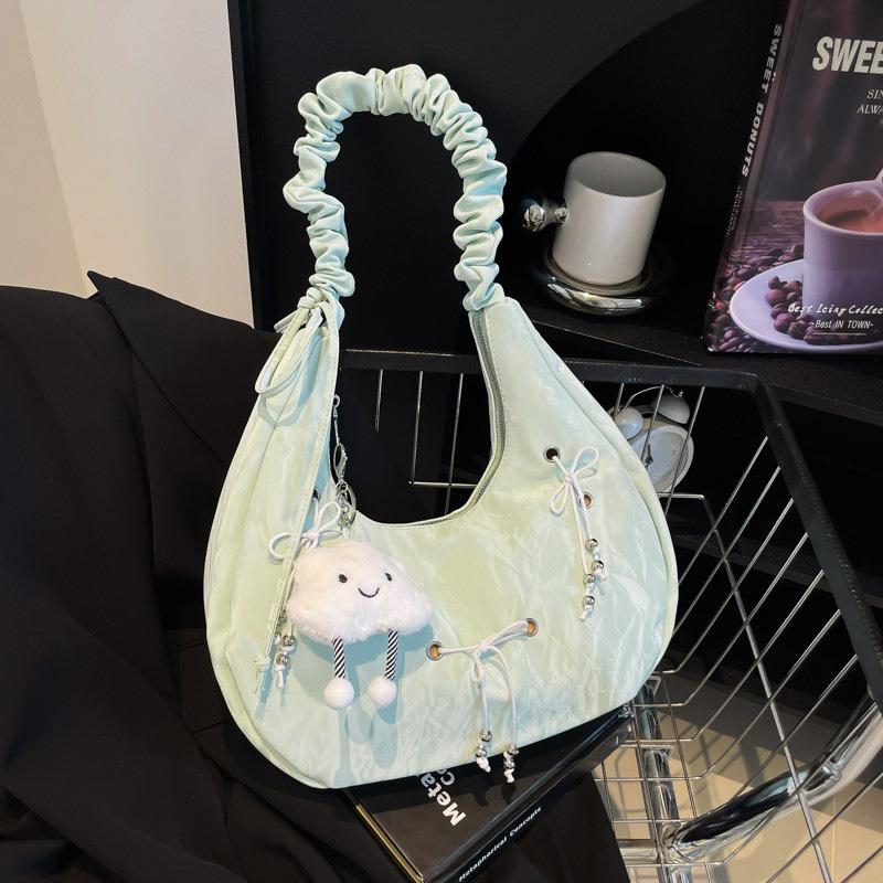 Премиальная плиссированная сумка-пельмень женская летняя новая модная на плечо подмышку сумка большой вместимости сумка-мессенджер