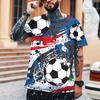 Summer Men T-Shirt Football World Cup Cool 3D Printing Round Neck T-shirt High Quality S-6XL