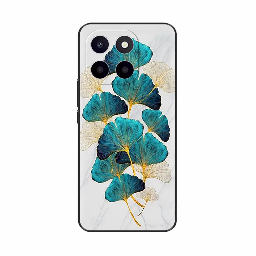 Чехол для Honor X6c Милый ТПУ Силиконовый Чехол для Телефона Для Honor X6c Задняя Крышка HonorX6c X 6C С Принтом Цветов Мягкий Силикон Coque Fundas