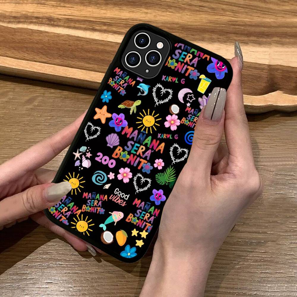 Karol G Manana Phone Case Silicone PC+TPU For For IPhone 11 12 13 14 15 16 Plus Pro Max Cover