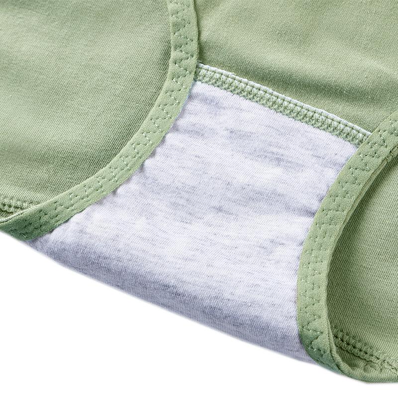 3 Pieces Female Panties New Women's Pure Cotton Underwear Fashionable Solid Color Underwear Ladies' Panties