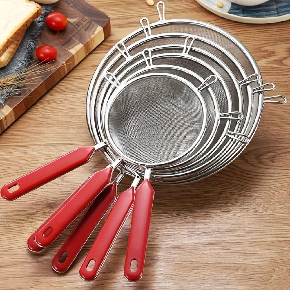 4 размера сито для муки сетчатое из нержавеющей стали ложка для жарки кухонные принадлежности дуршлаг для лапши еда