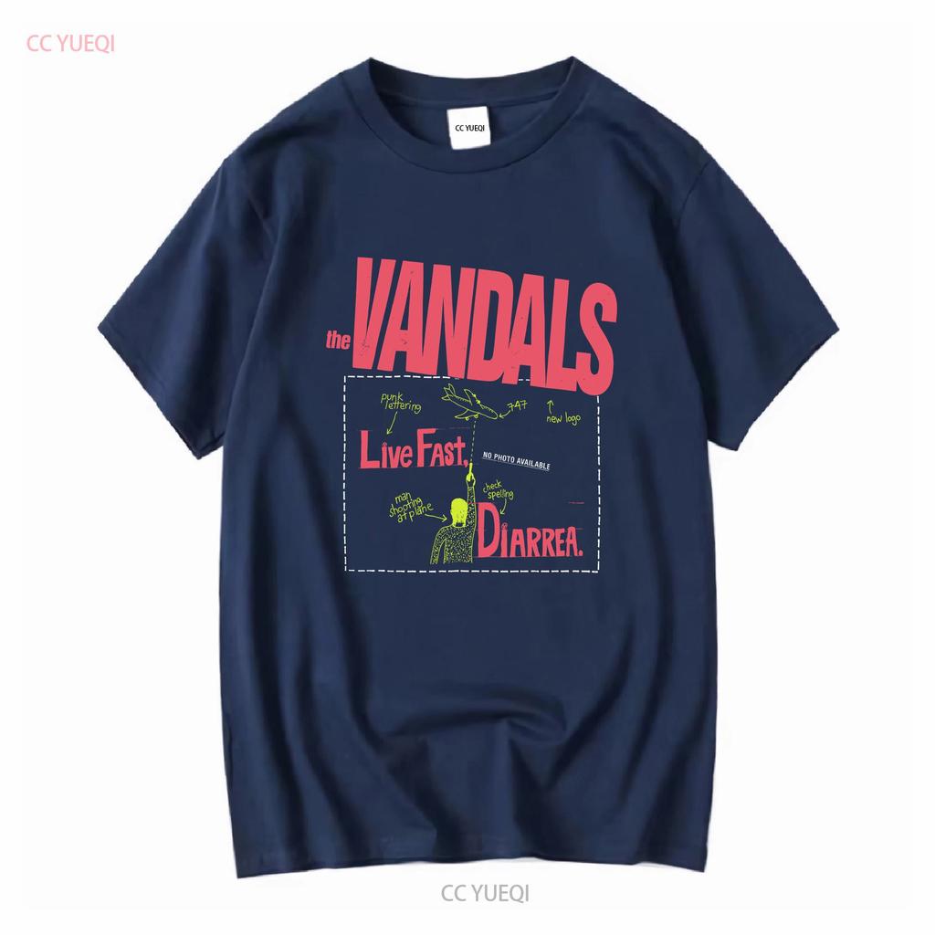The Vandals For Family Navy Blue T Shirt Cotton All Size VK156 vintage Washed fashion Casual graphic designer clothes vintage