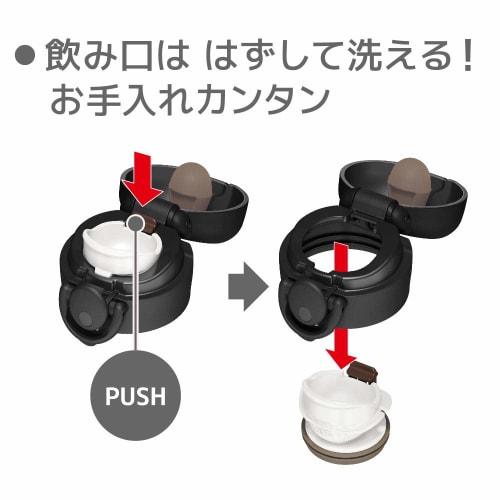 Thermos Vacuum Insulated Portable Mug, 600ml, Matte Black, JNR-601 MTBK