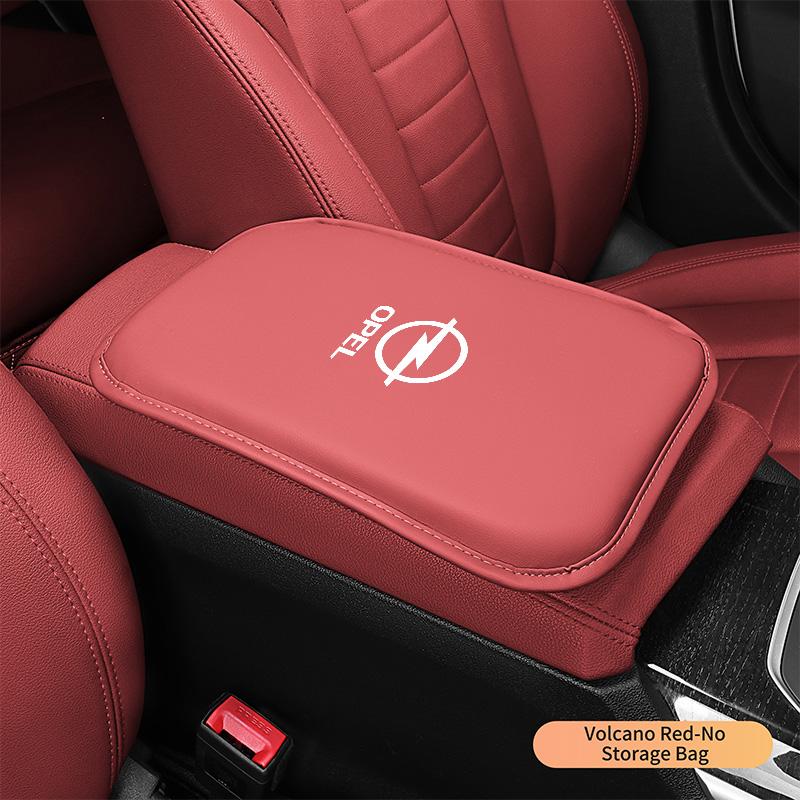 Leather Car Armrest Box Mats Auto Center Console Cover For Opel Corsa D Astra G H J K F Mokka C Zafira B Antara Corsa Accessorie FB3