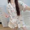 Cartoon Dachshund Home Comfortable Pajamas Women'S Summer Short Sleeve Girls Loungewear Two-Piece Set