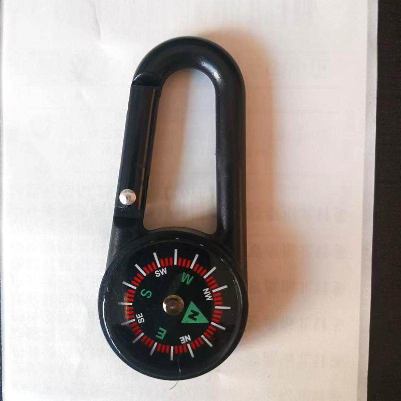 Портативный многофункциональный компас для походов с карабином
