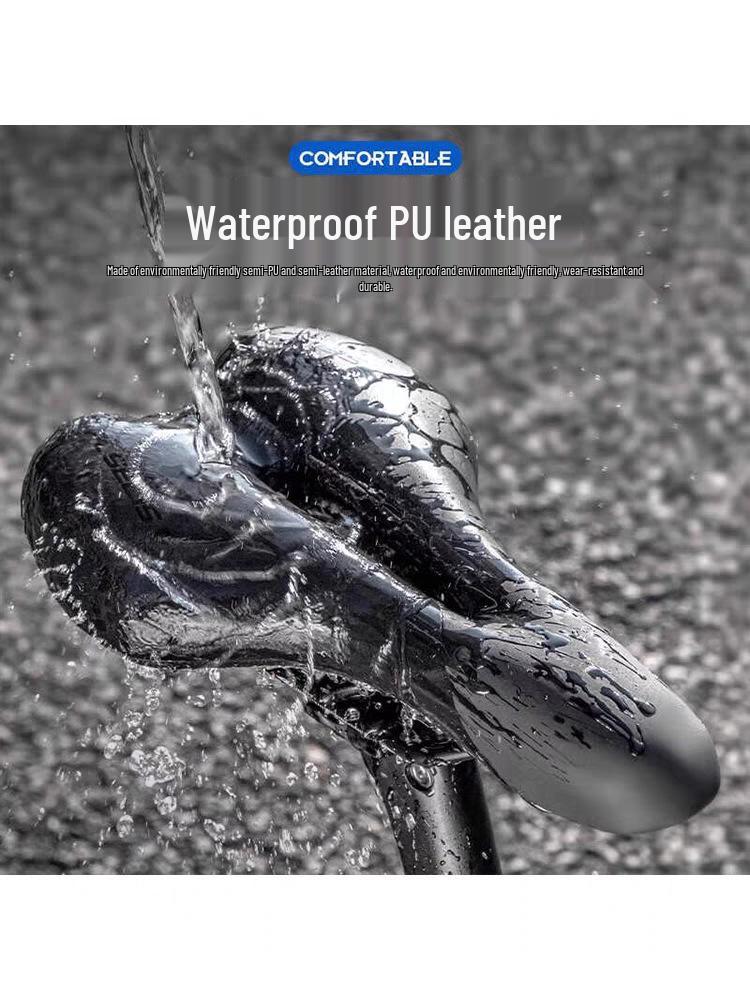 PLSELIS Breathable Non-slip Shock-Absorbing Wide Silicone Bike Saddle