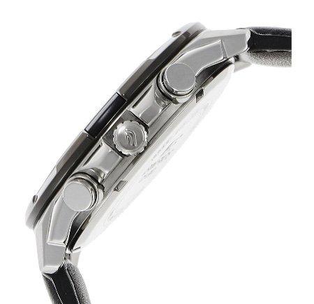 CASIO EDIFICE 100m Waterproof Chronograph Genuine Leather Belt Watch [Casio] EFR-539L-1A Men's [item]