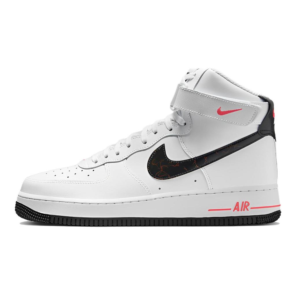 Nike Кроссовки Air Force 1 High Electric для мужчин Белые Черные Ярко-малиновые FD0730-100