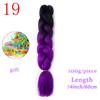 MISS WIG Ombre Oversized Hazelnut Hair 24" 100g Synthetic Crochet Braid Hair Extension Fiber